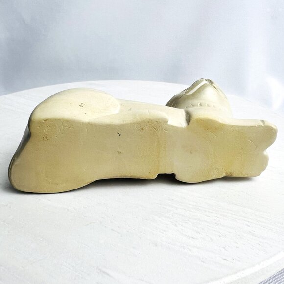 Hand-Carved Vintage Kitty Cat Soapstone Sculpture Stone Feline Figurine - Picture 8 of 10